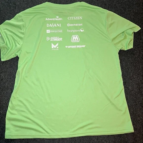 Run Disney Neverland 5K Green Polyester T Shirt Mens 2XL - Picture 4 of 6